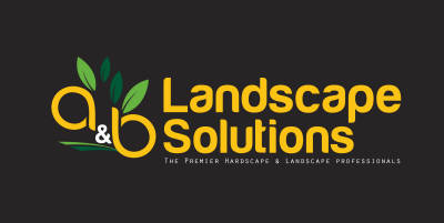 A&B Landscape Solutions Logo. Rochester NY.585-342-5296