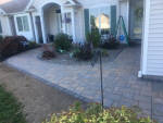 Hardscaped Front Entry by Landscape Solutions in Rochester NY.