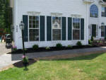 Hardscaping leading to front door