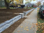 Custom hardscaped walls in Rochester NY